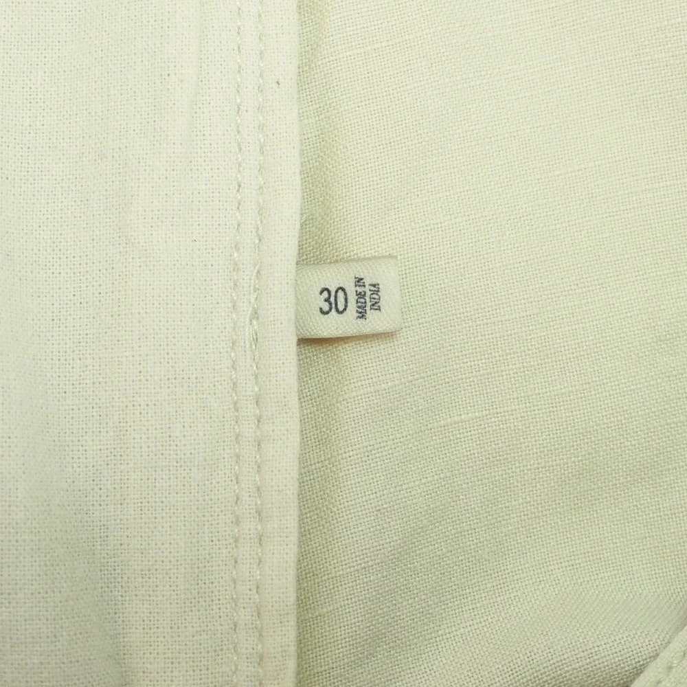 Faherty Tradewinds Chino Shorts Mens 30 Khaki Beige Linen Cotton Blend Casual